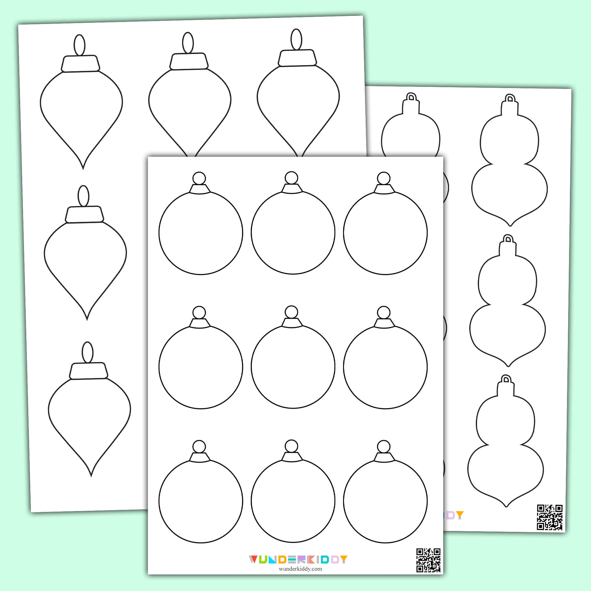 Free Printable Christmas Ornament Templates