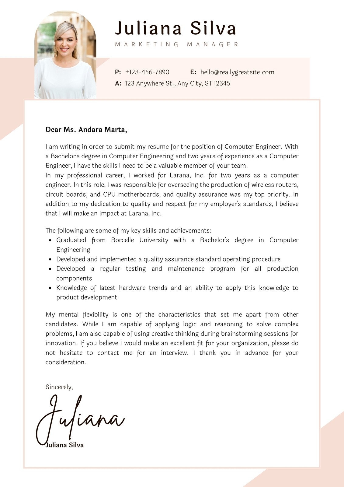 Free Printable Cover Letter Templates You Can Customize Canva