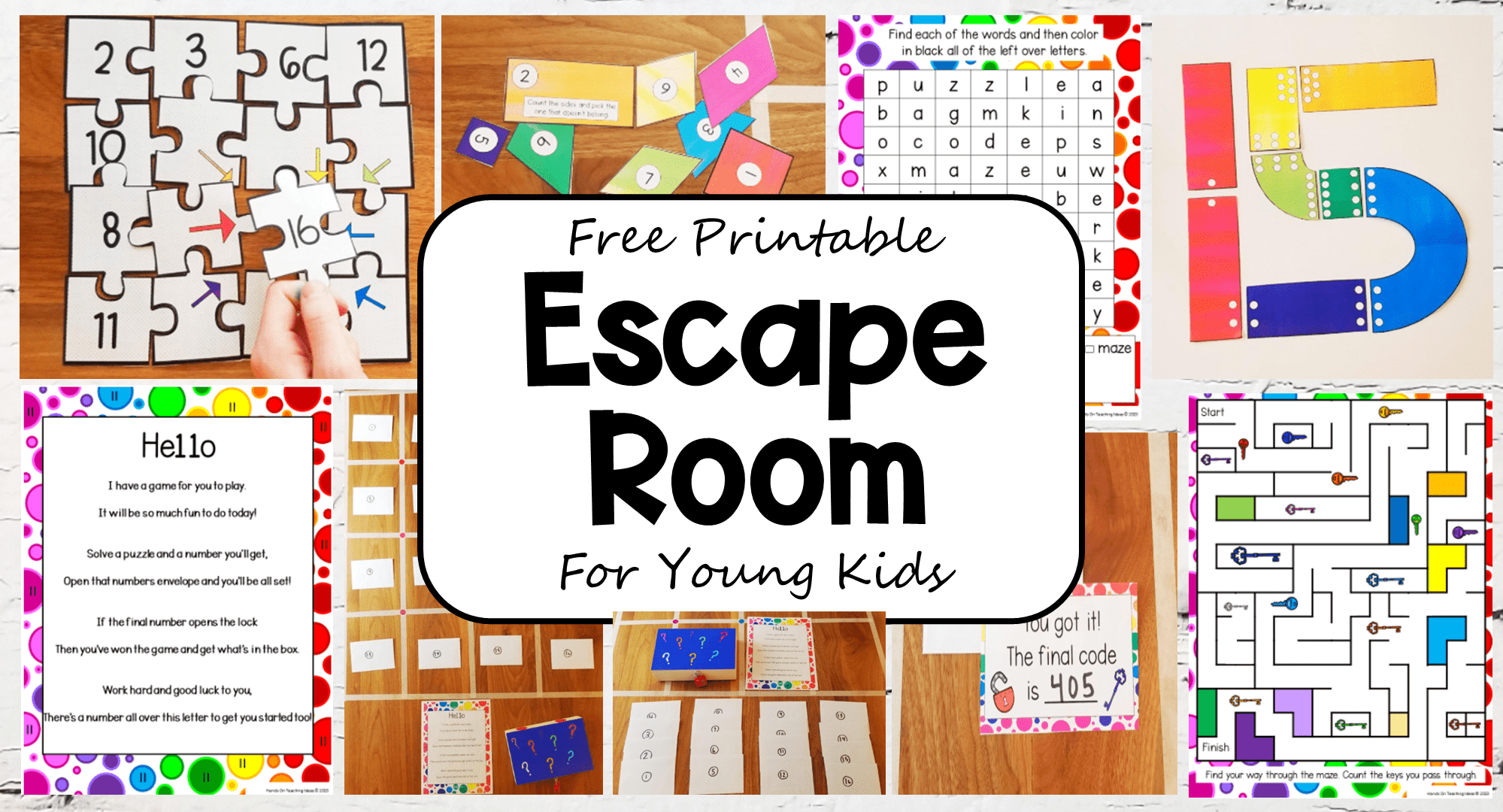 Free Printable Escape Room Game