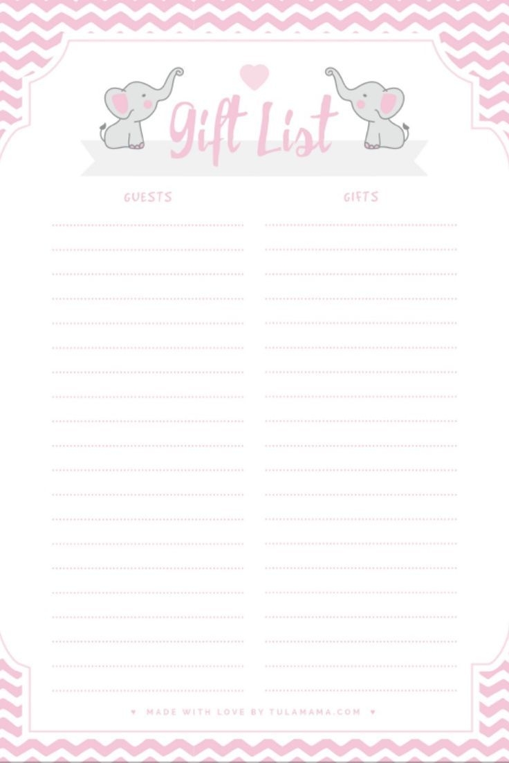 Free Printable Gift Tracker For Any Occasion