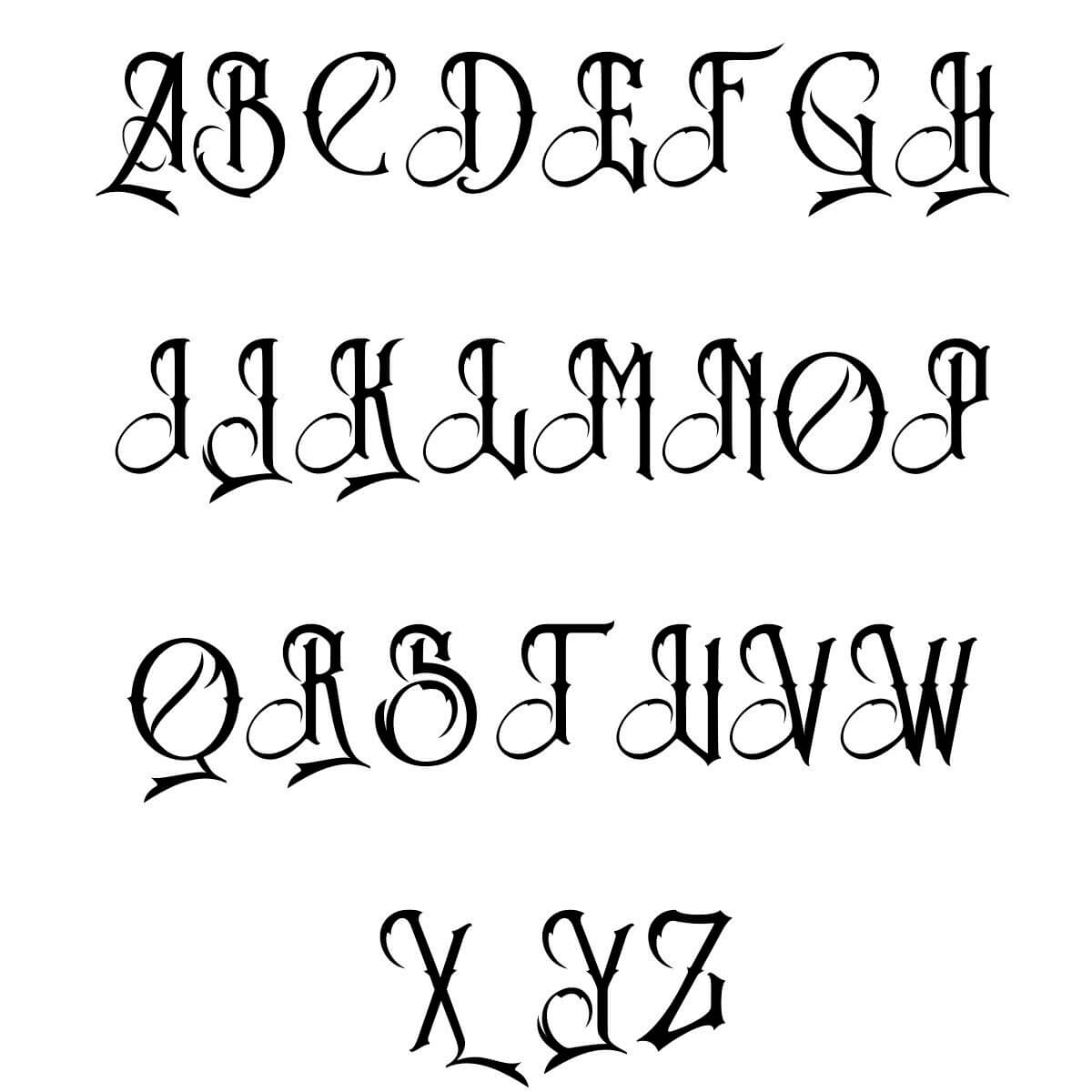 Free Printable Letter Stencils Different Fonts