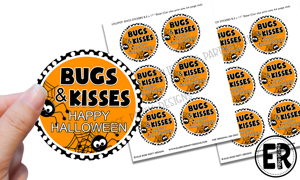Free Printable Halloween Tags Ellierosepartydesigns