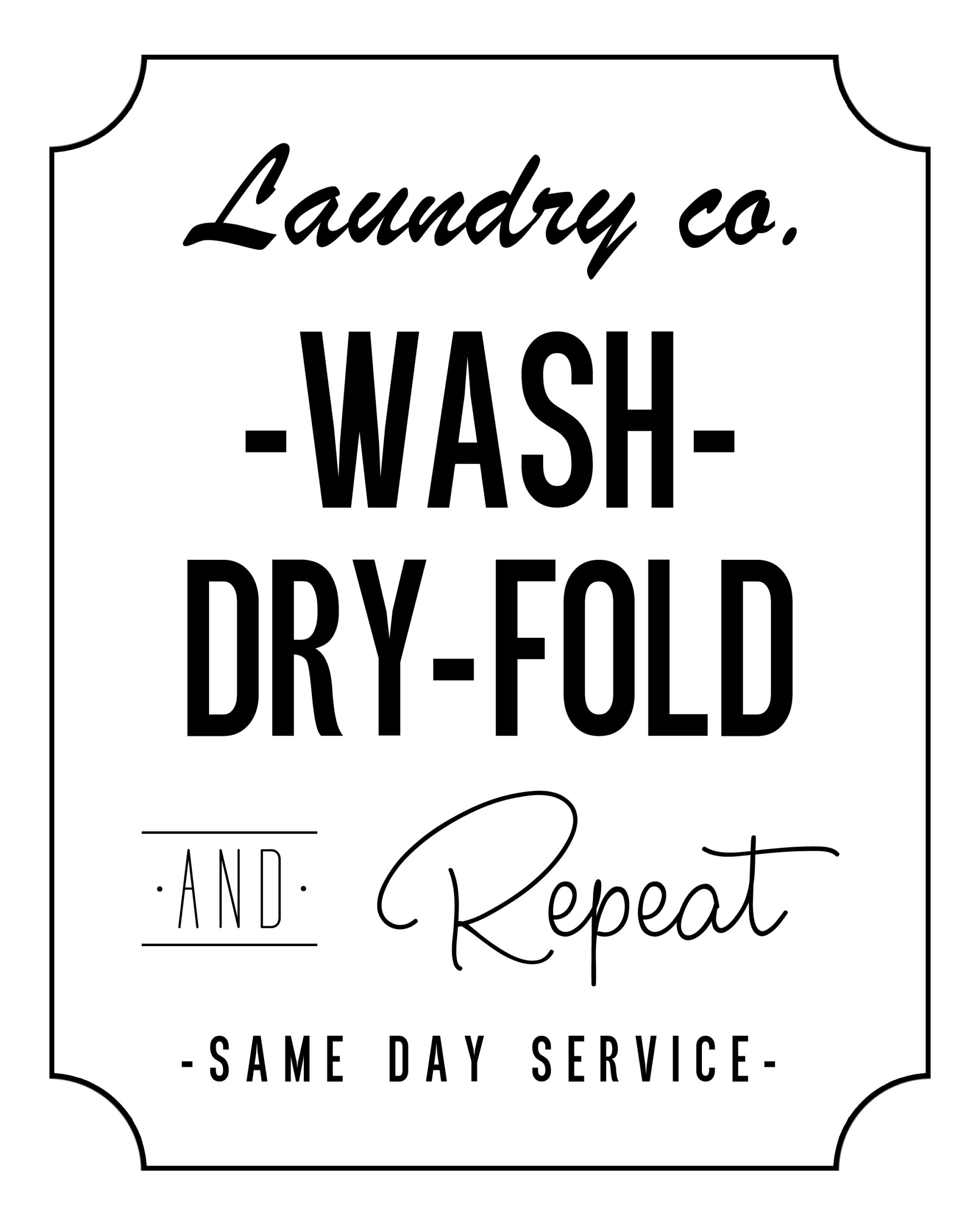 Free Printable Laundry Room Art