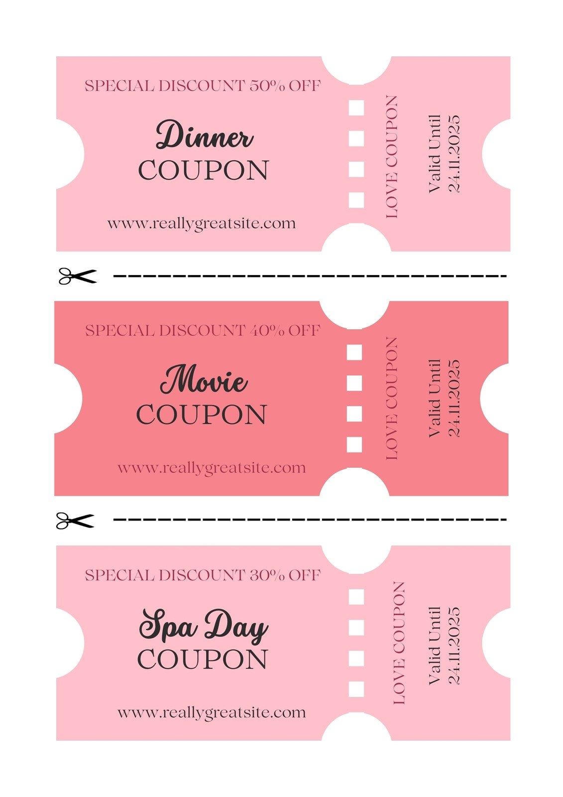 Free Printable Intimate Love Coupons