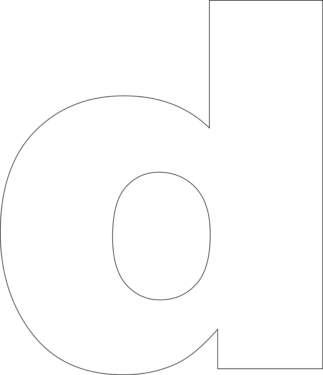 Free Printable Lowercase Block Letters