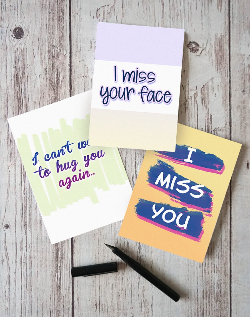 Free Printable Miss You Cards Cooking My Dreams