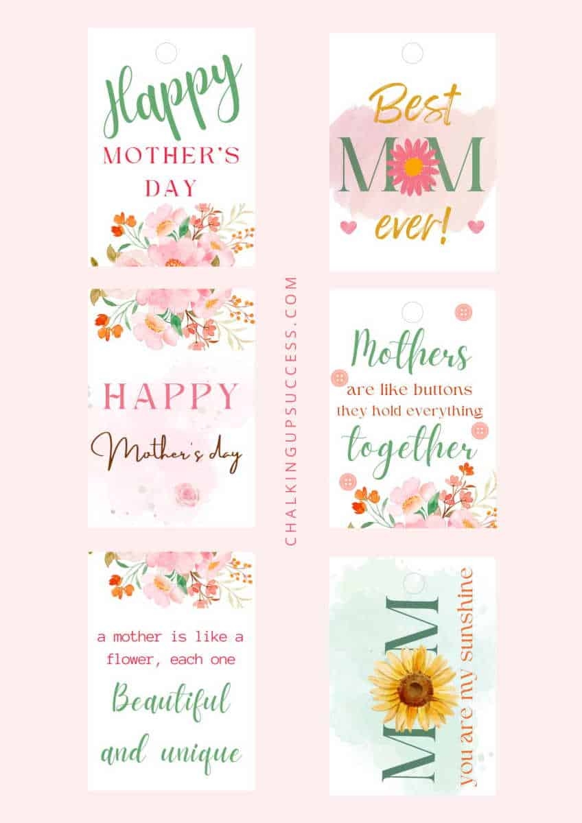 Free Printable Mothers Day Tags