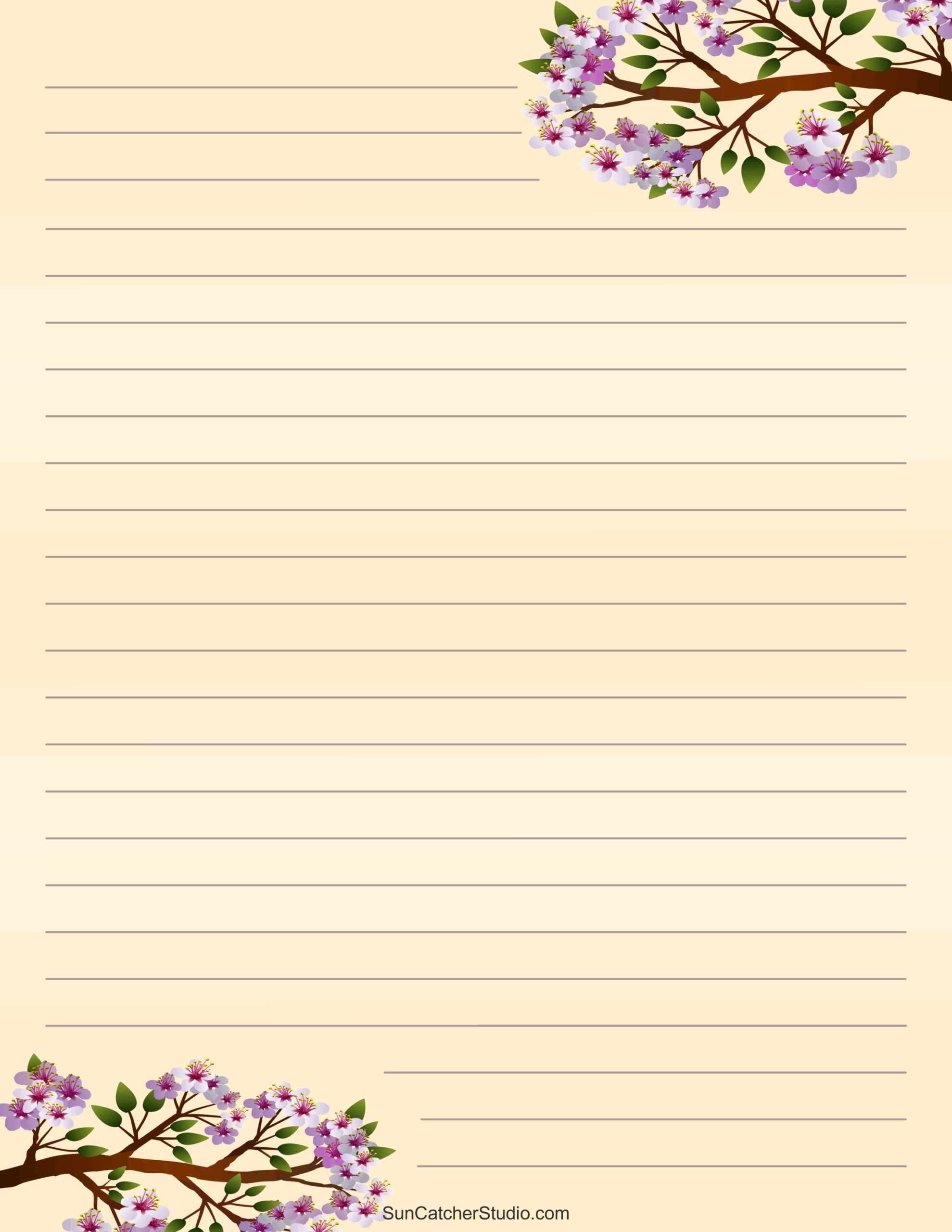 Free Printable Stationery And Lined Letter Writing Paper DIY Worksheets Library