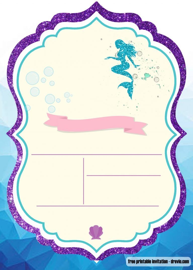 FREE Printable Under The Sea Invitation Templates