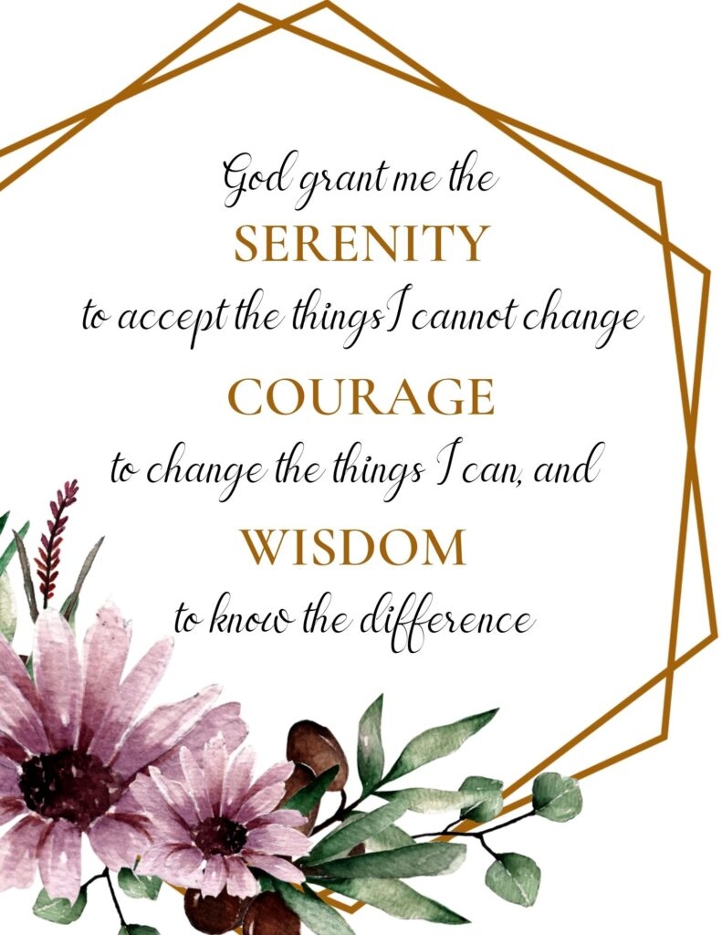 Free Serenity Prayer Printables