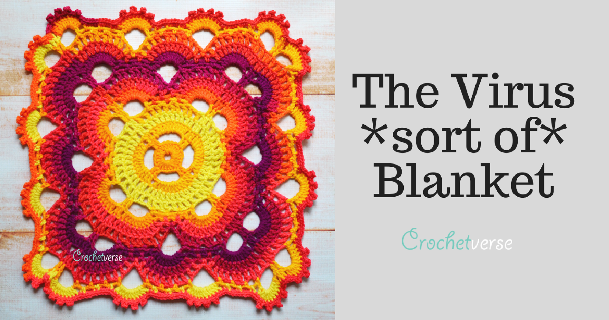 Free Virus sort Of Blanket Crochet Pattern Crochetverse