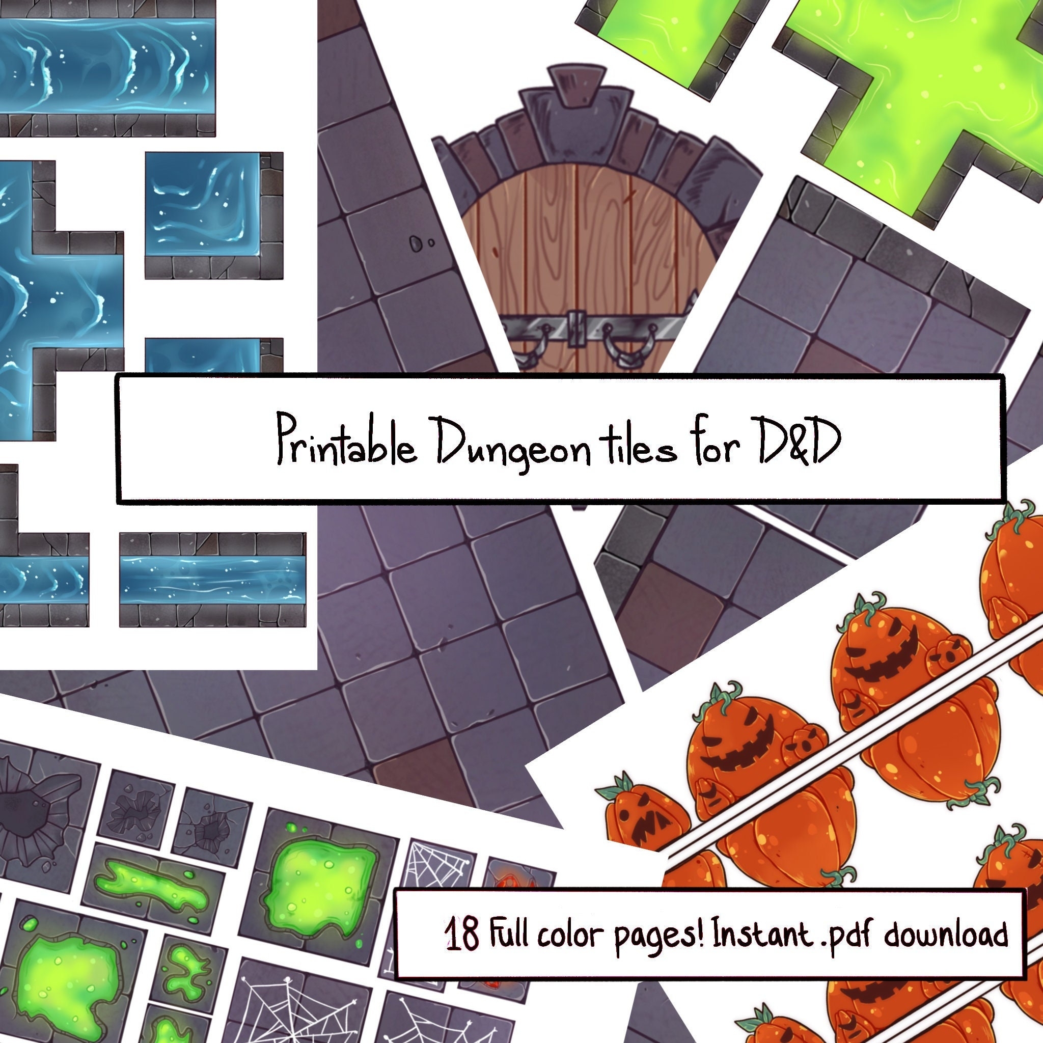 Free Printable Dungeon Crawl Tiles