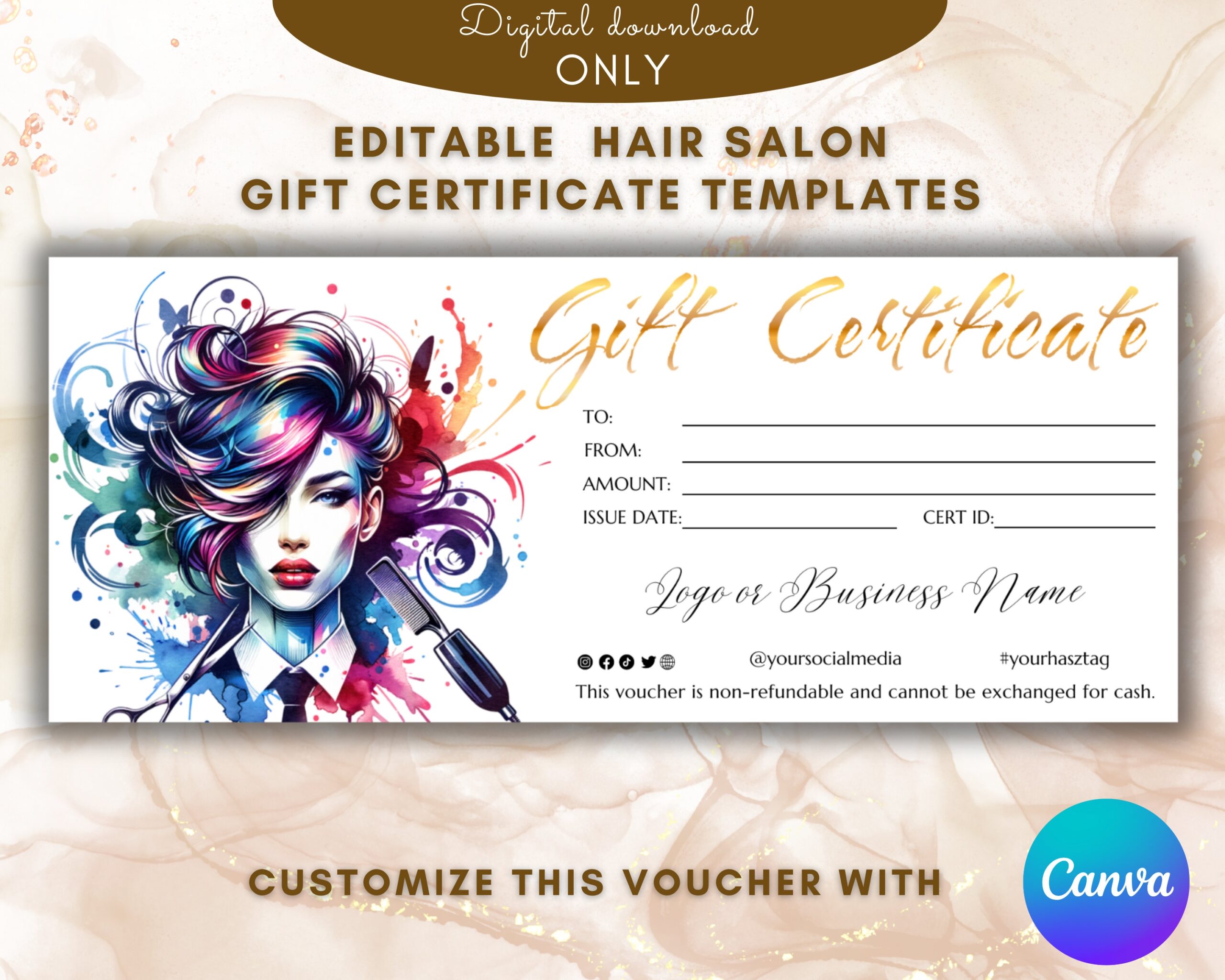 Free Printable Hair Gift Certificates