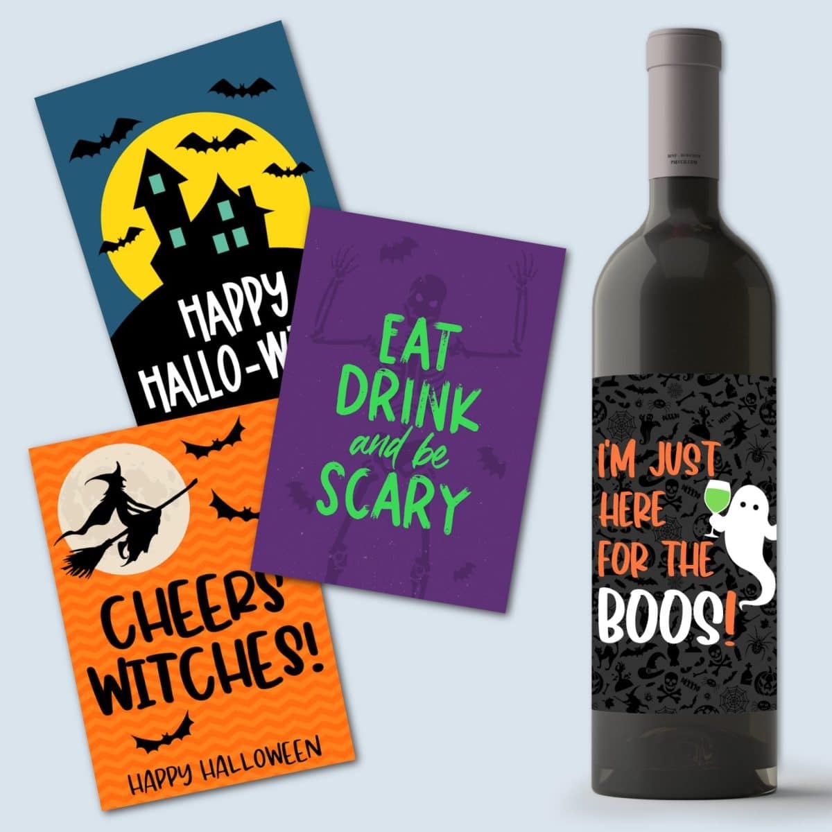 Halloween Wine Bottle Labels Free Printable 