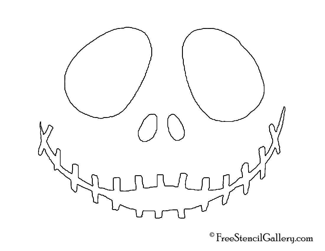 Jack Skellington Face Free Stencil Gallery