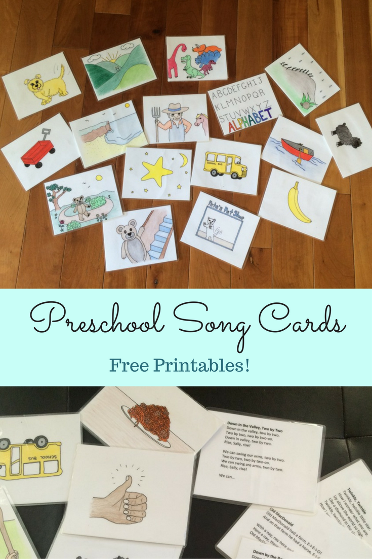 Free Printable Song Cards For Preschool