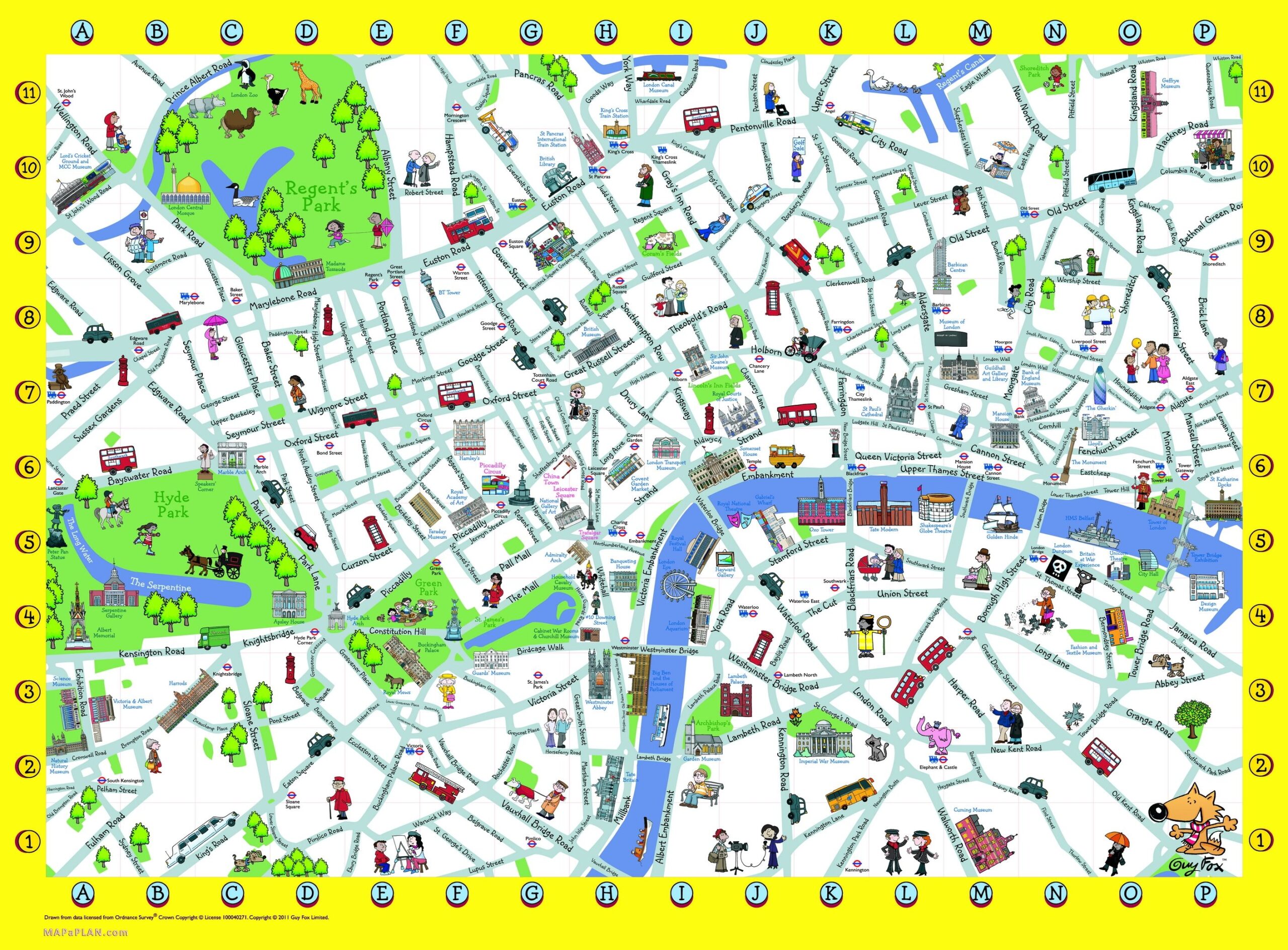 Free Printable Tourist Map London