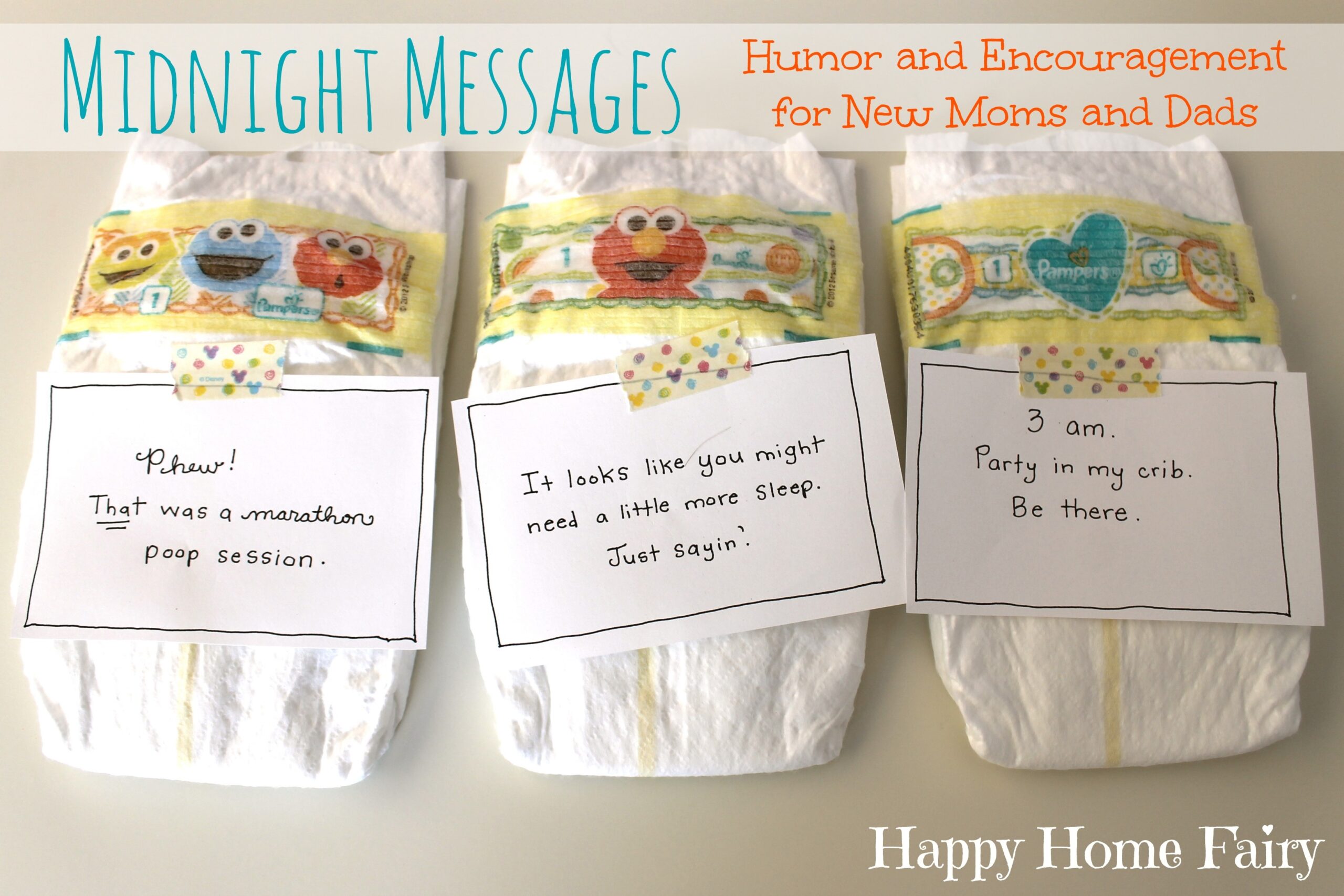 Midnight Messages For New Mommies FREE Printable Happy Home Fairy