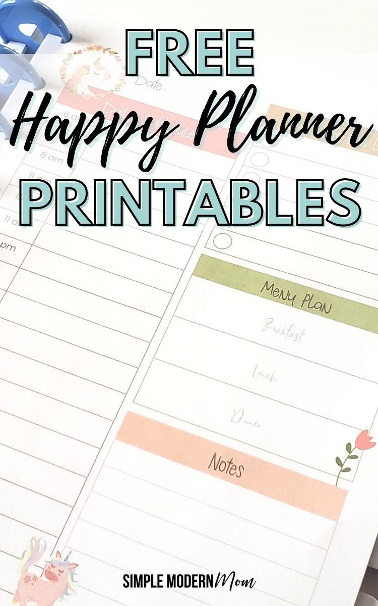 Classic Happy Planner Free Printables