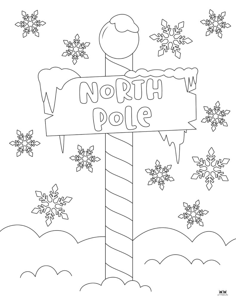 North Pole Coloring Pages 12 FREE Pages Printabulls