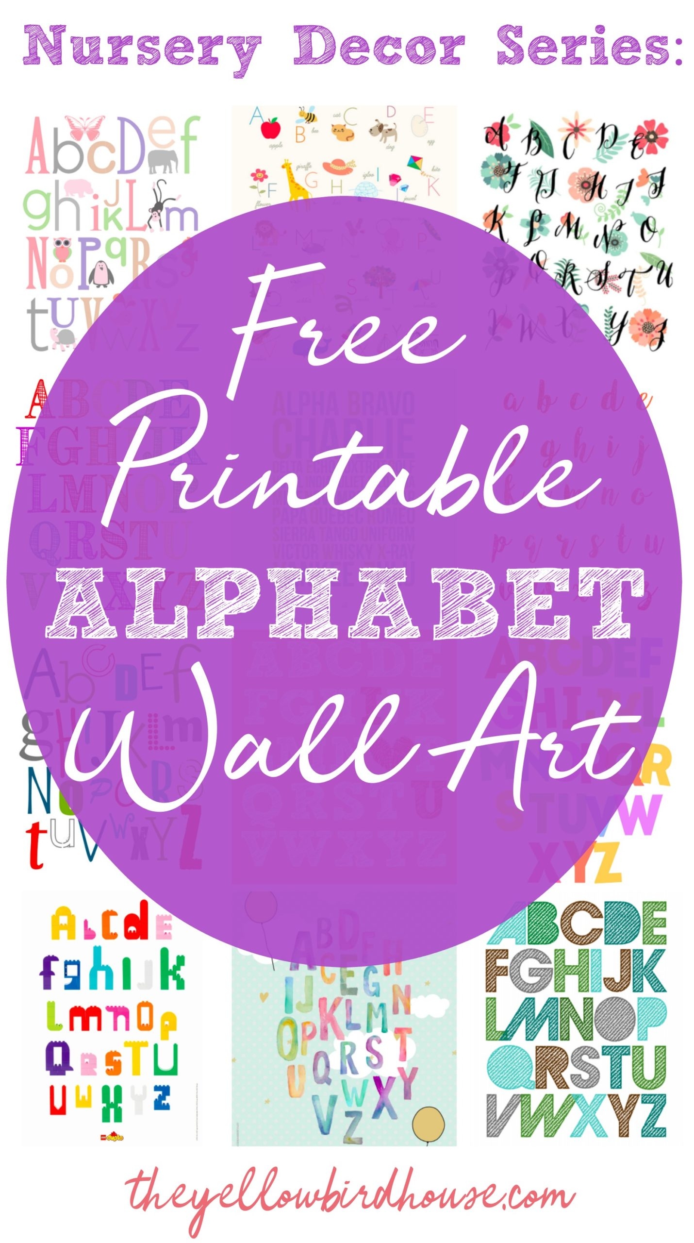Free Printable Alphabet Wall Posters