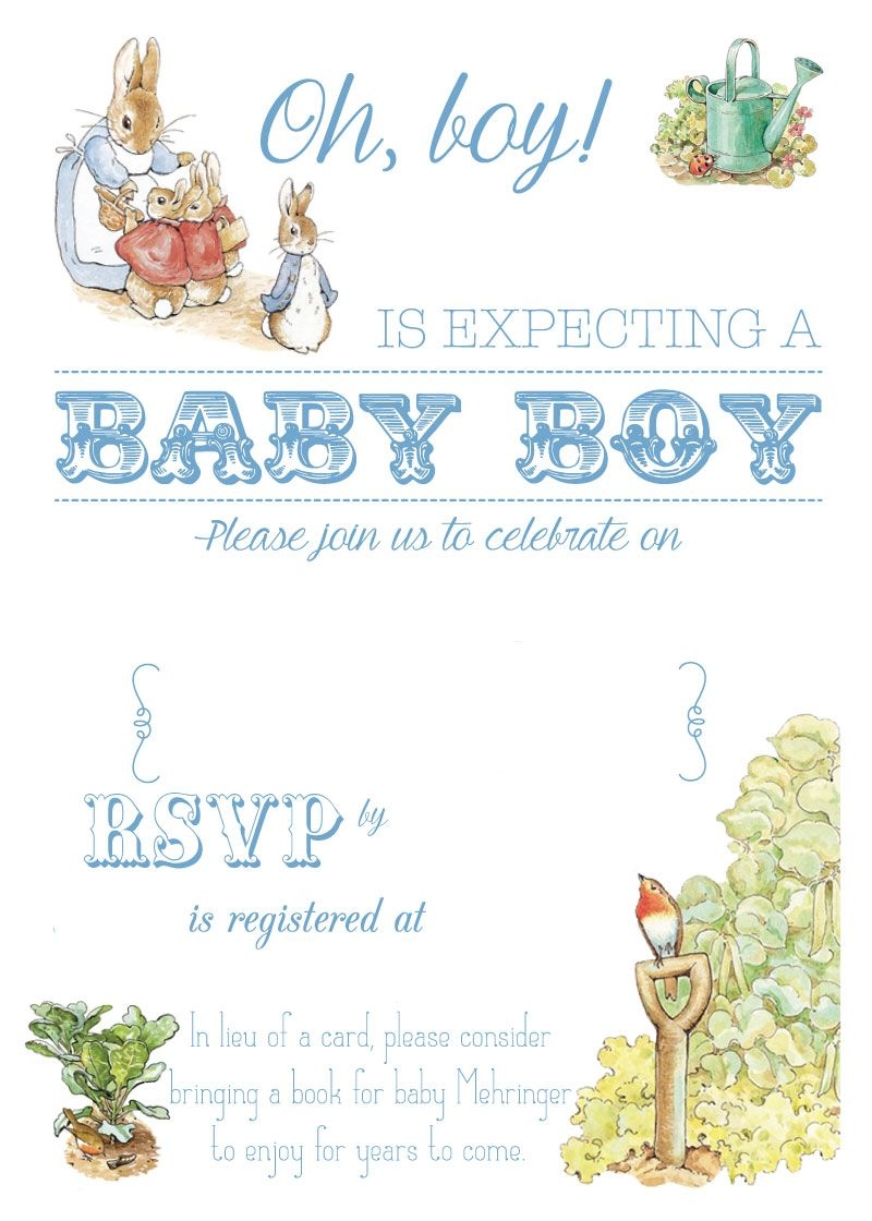 Peter Rabbit Invitations Baby Shower 2025 Friproperties