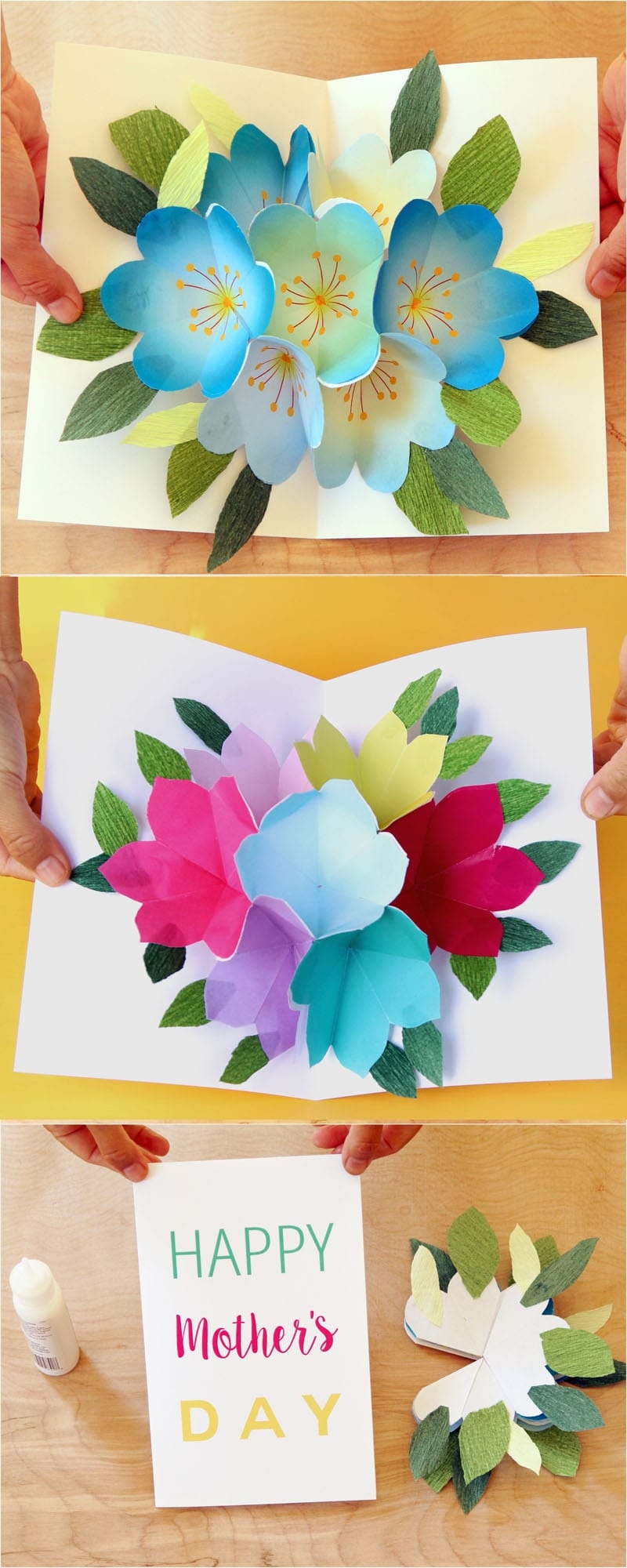 Pop Up Flowers DIY Printable Mother s Day Card A Piece Of Rainbow