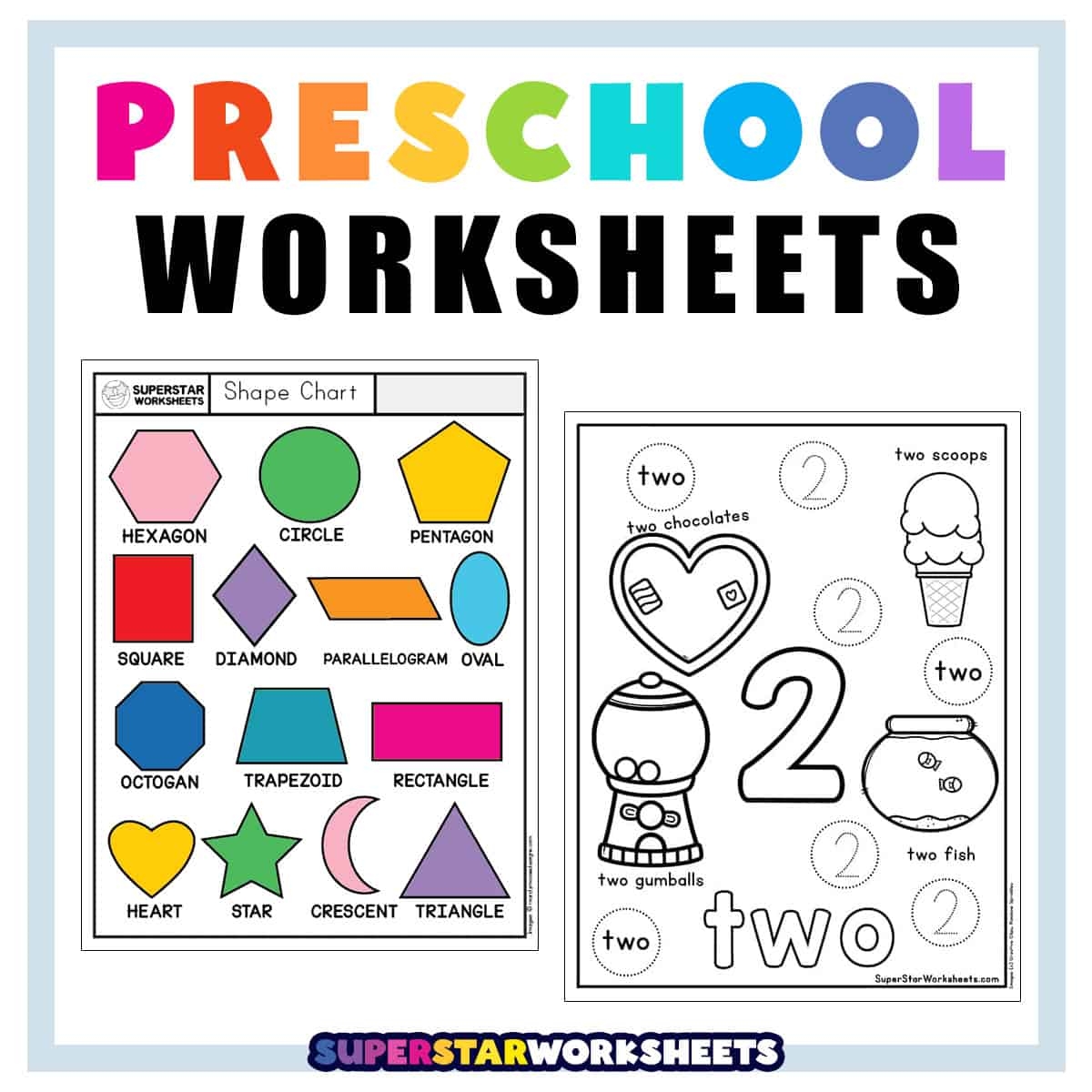 Free Printable Worksheets For Preschoolers