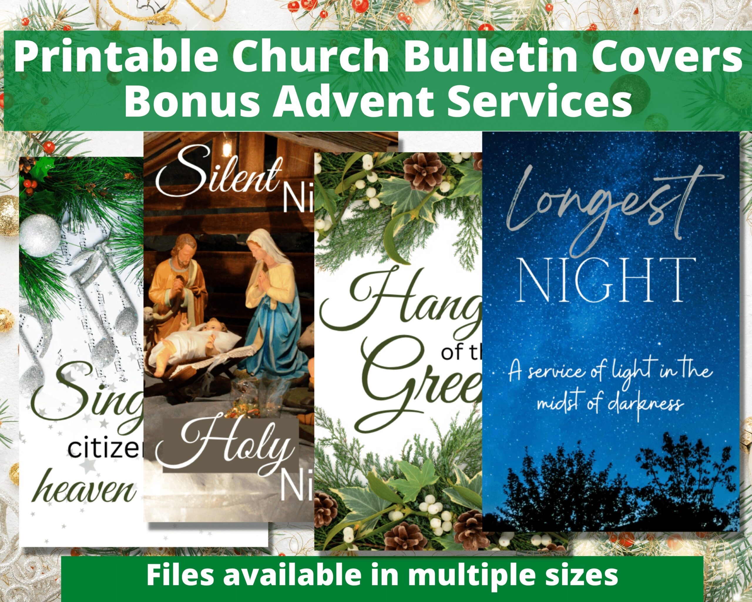 Free Printable Christmas Church Bulletin Covers