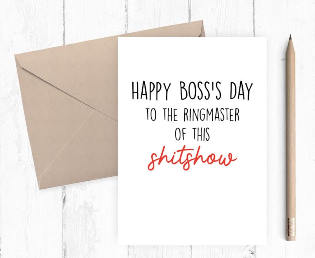 Free Printable Funny Boss Day Cards