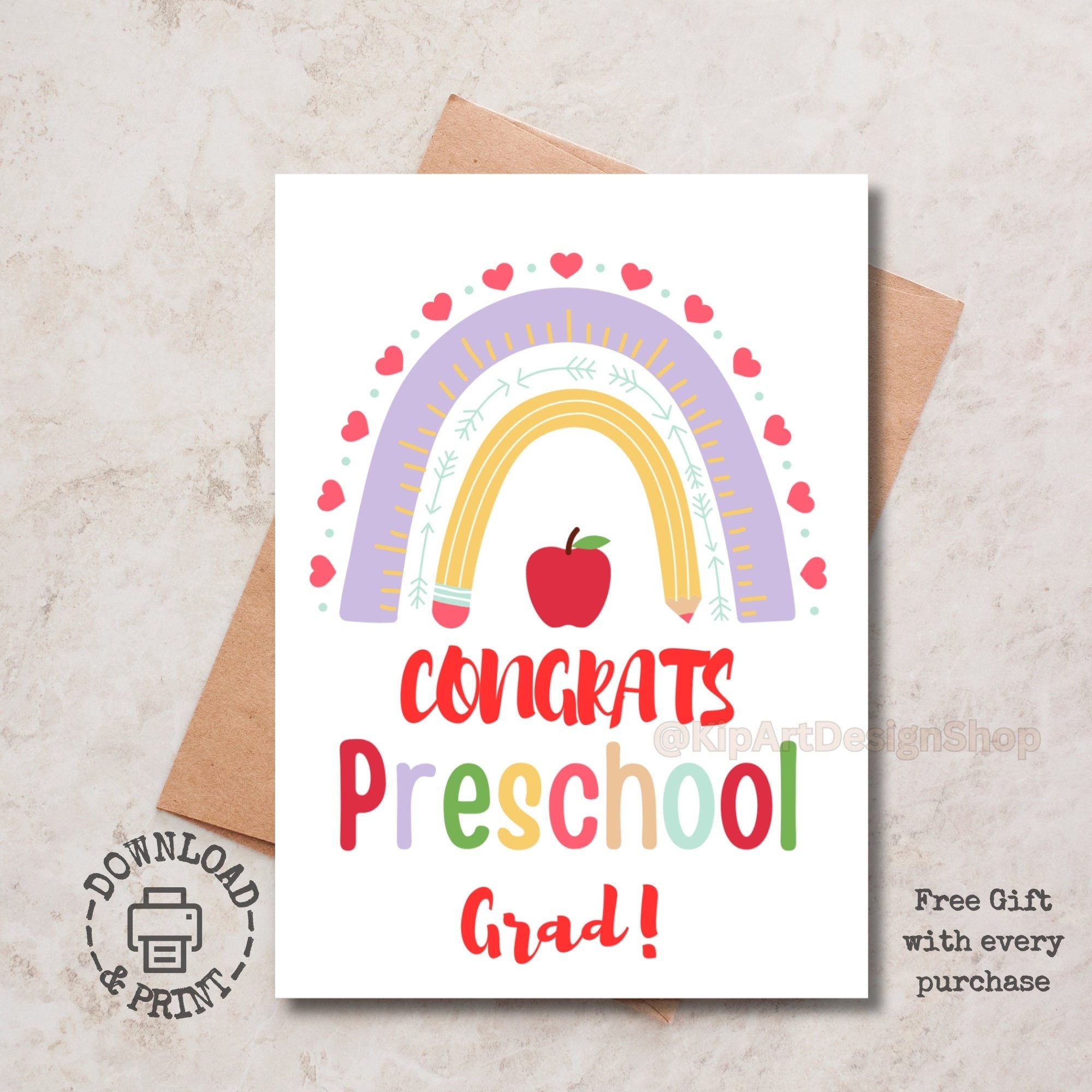 Free Printable Preschool Graduation Cards
