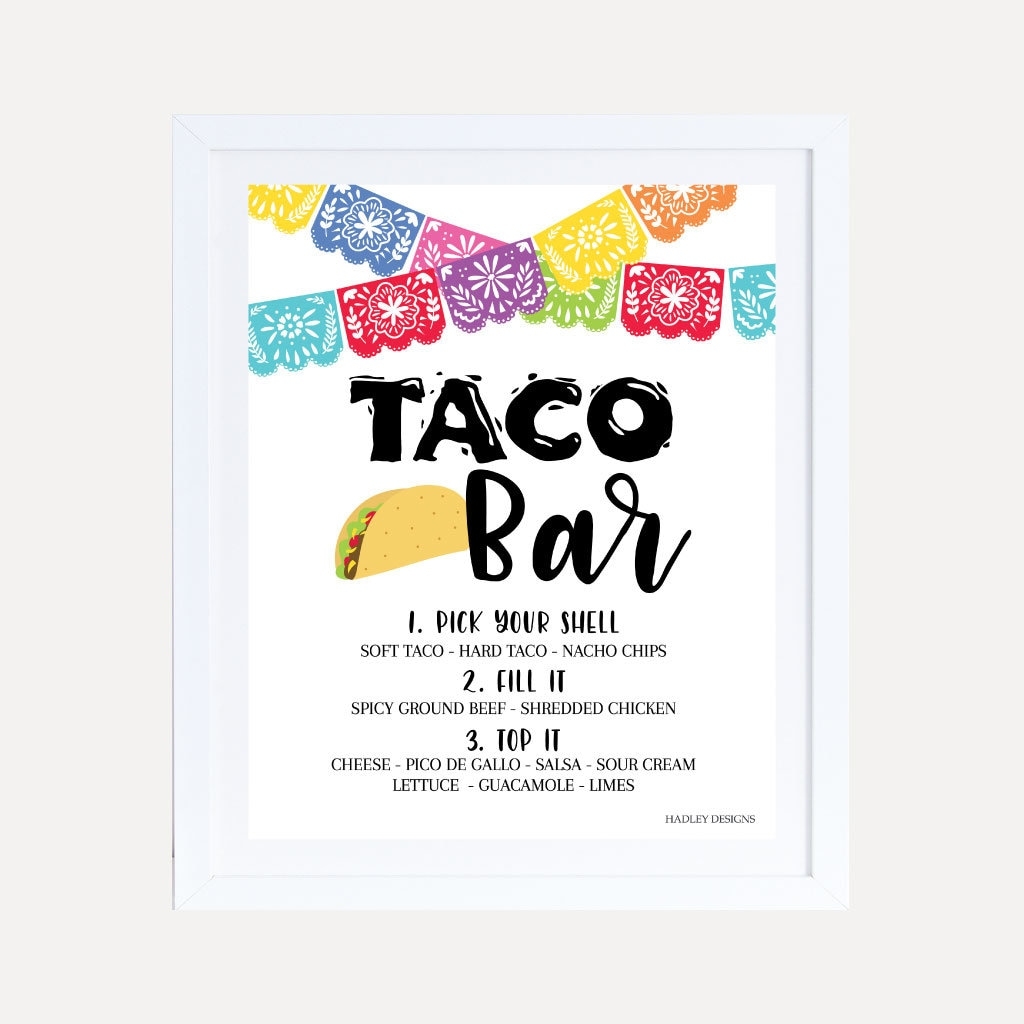Free Printable Taco Bar Sign