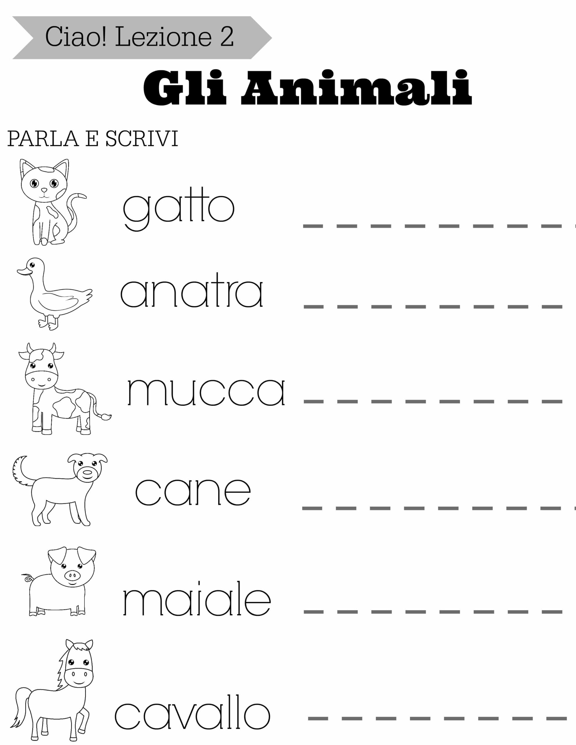 Simple Italian Lessons For Kids Lezione 2 The Chirping Moms