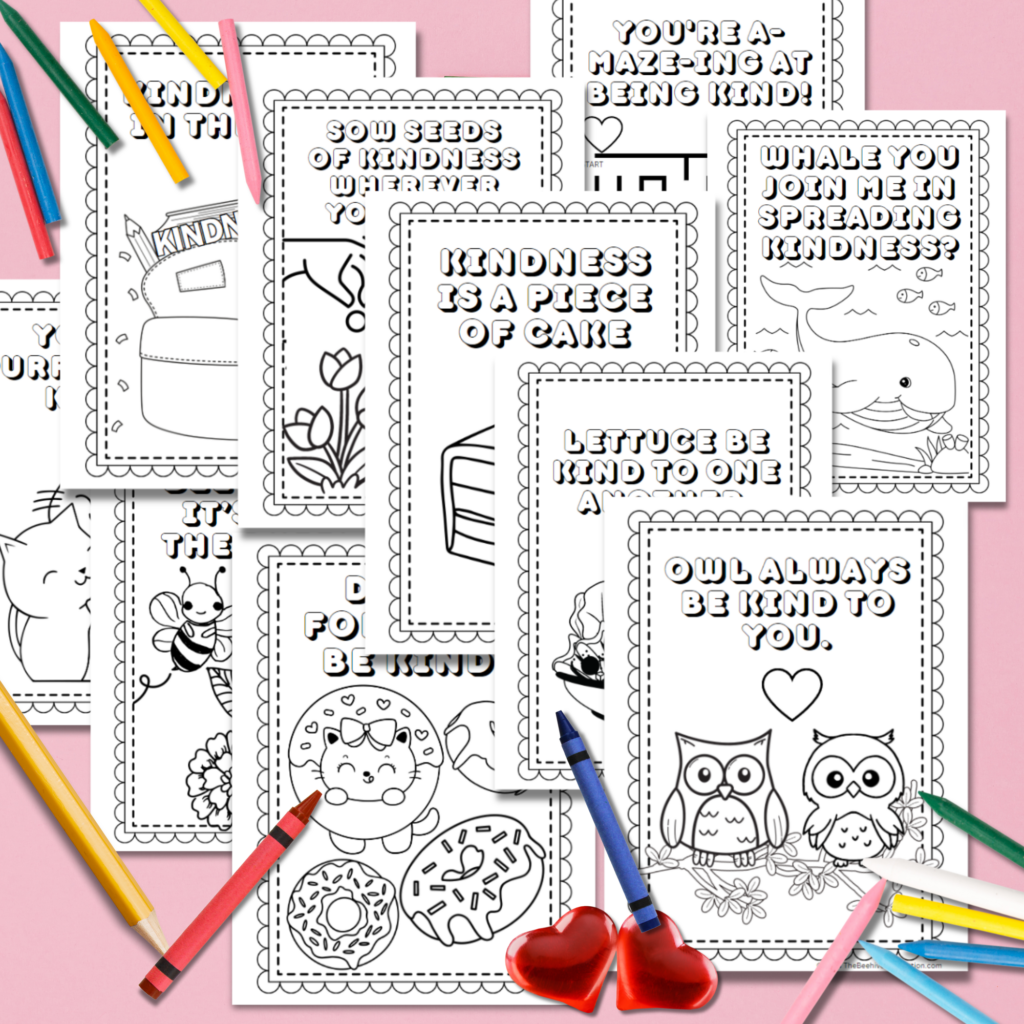 Spread Joy 26 Free Kindness Coloring Pages For Kids And Adults The Beehive Connection