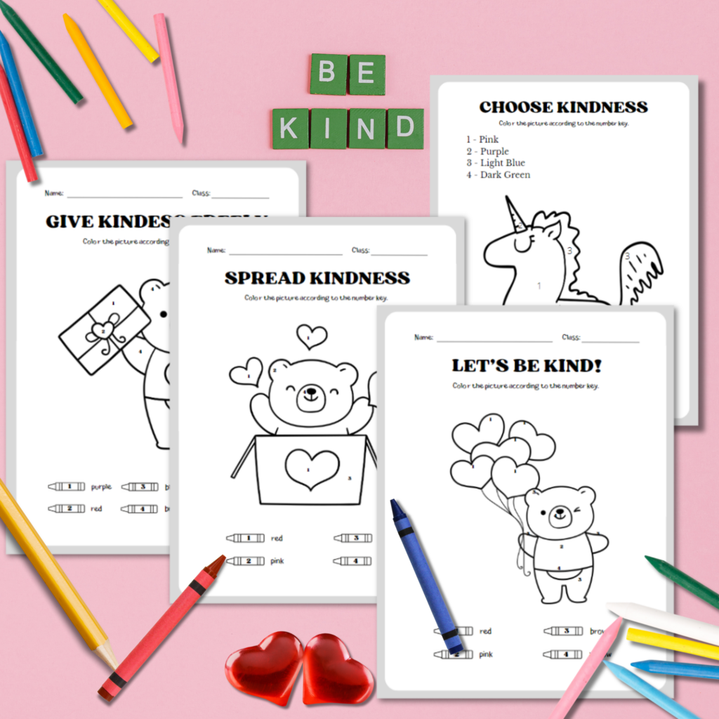 Spread Joy 26 Free Kindness Coloring Pages For Kids And Adults The Beehive Connection