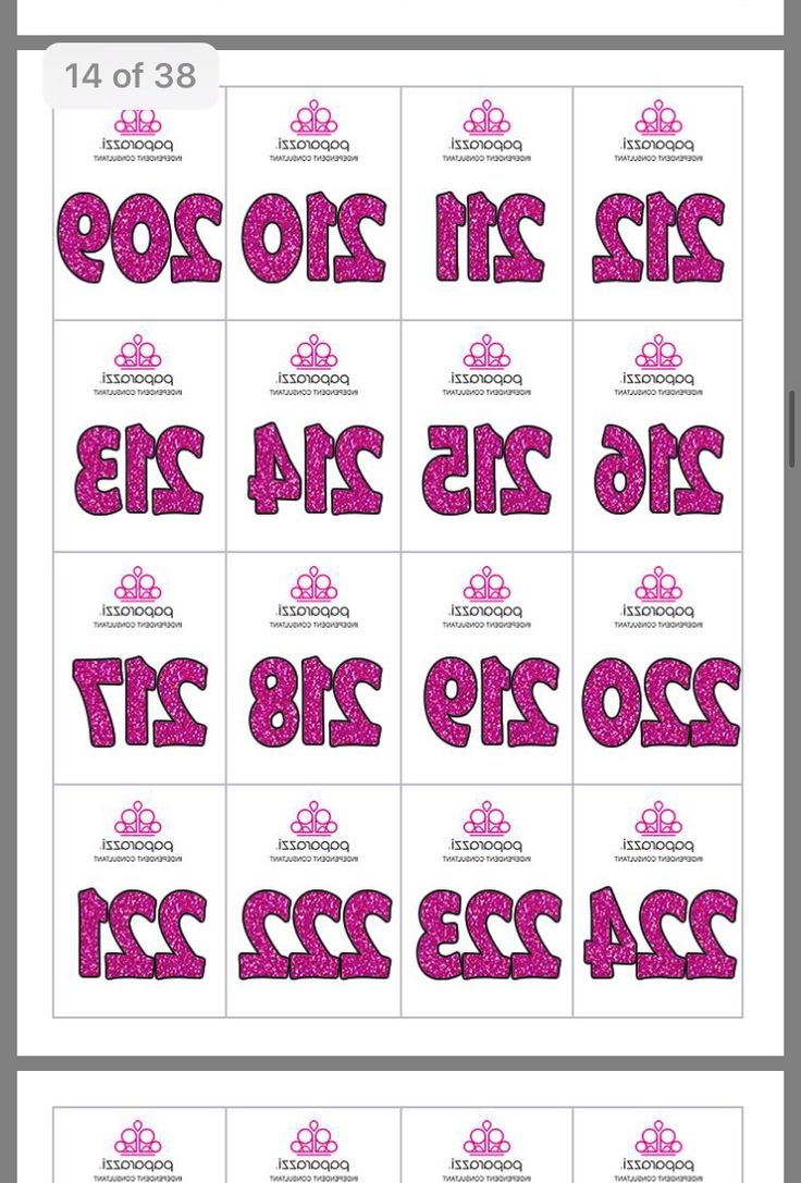 Free Printable Facebook Live Numbers