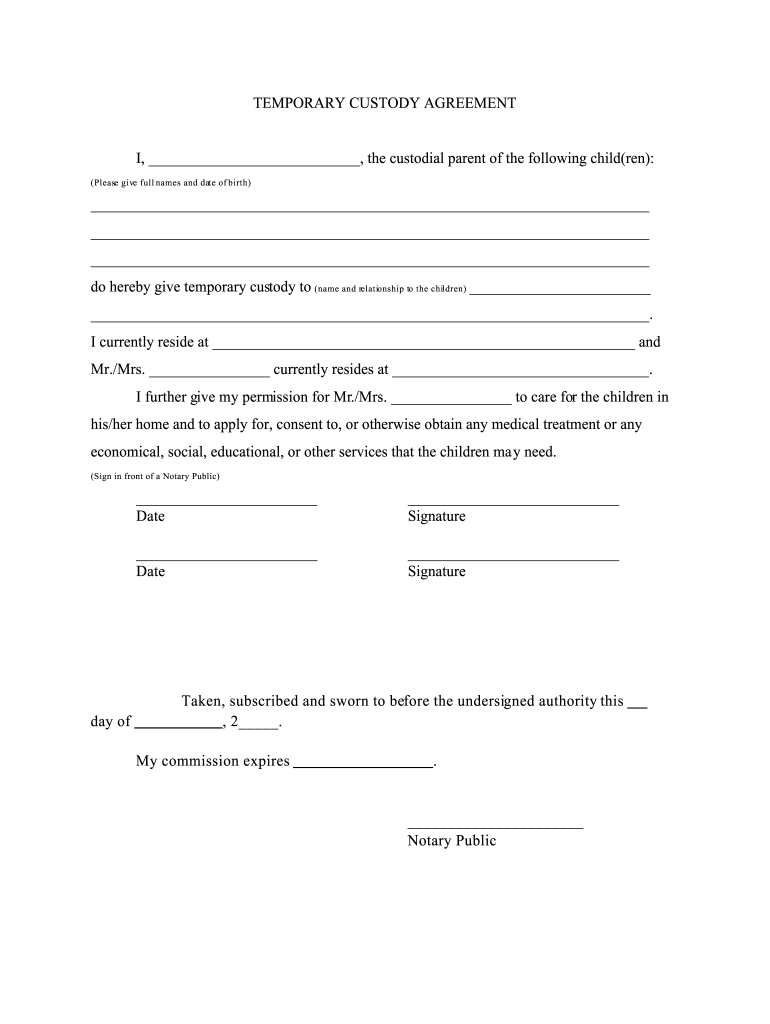 Free Printable Legal Guardianship Forms