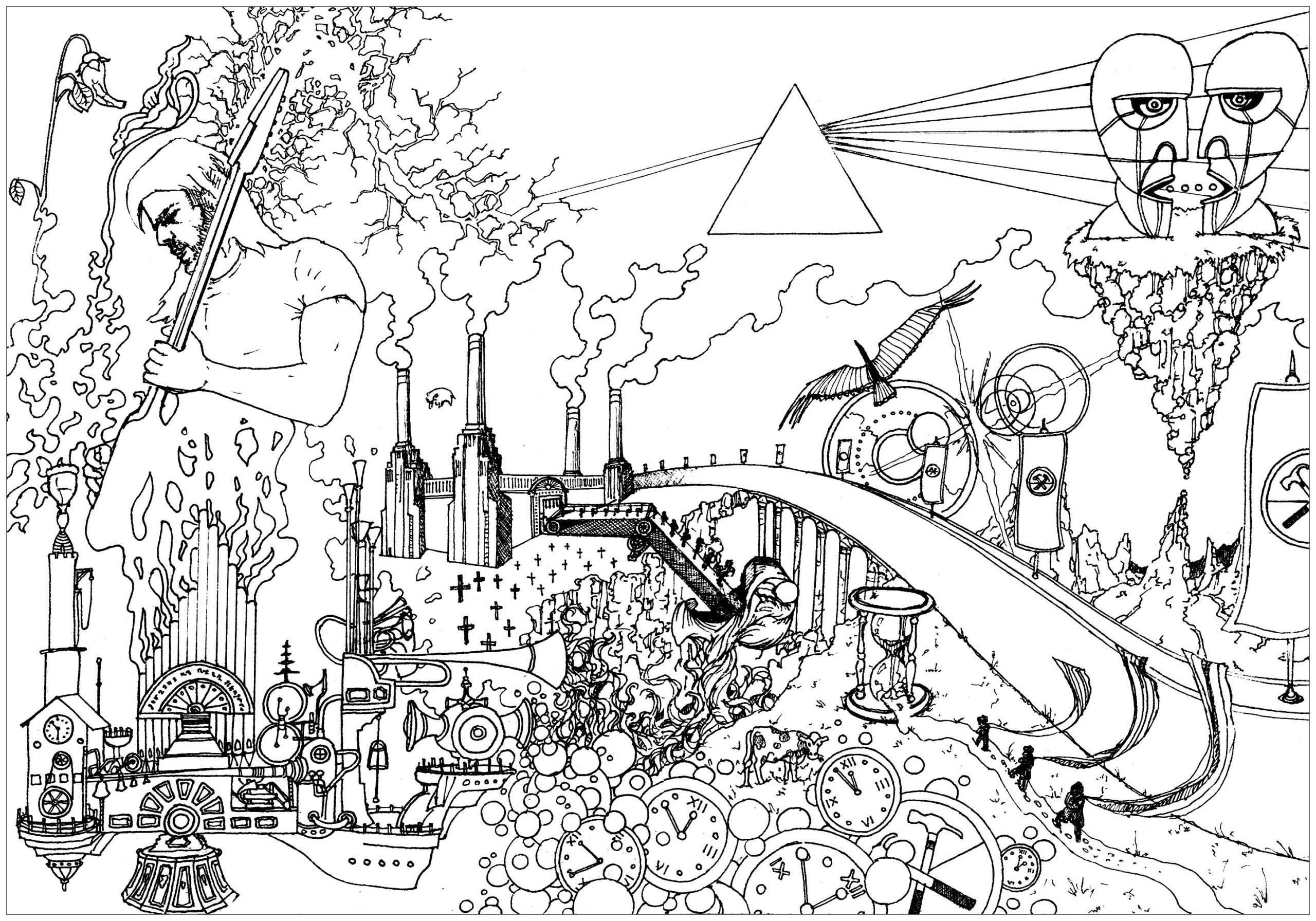 The Pink Floyd Experience Unclassifiable Coloring Pages