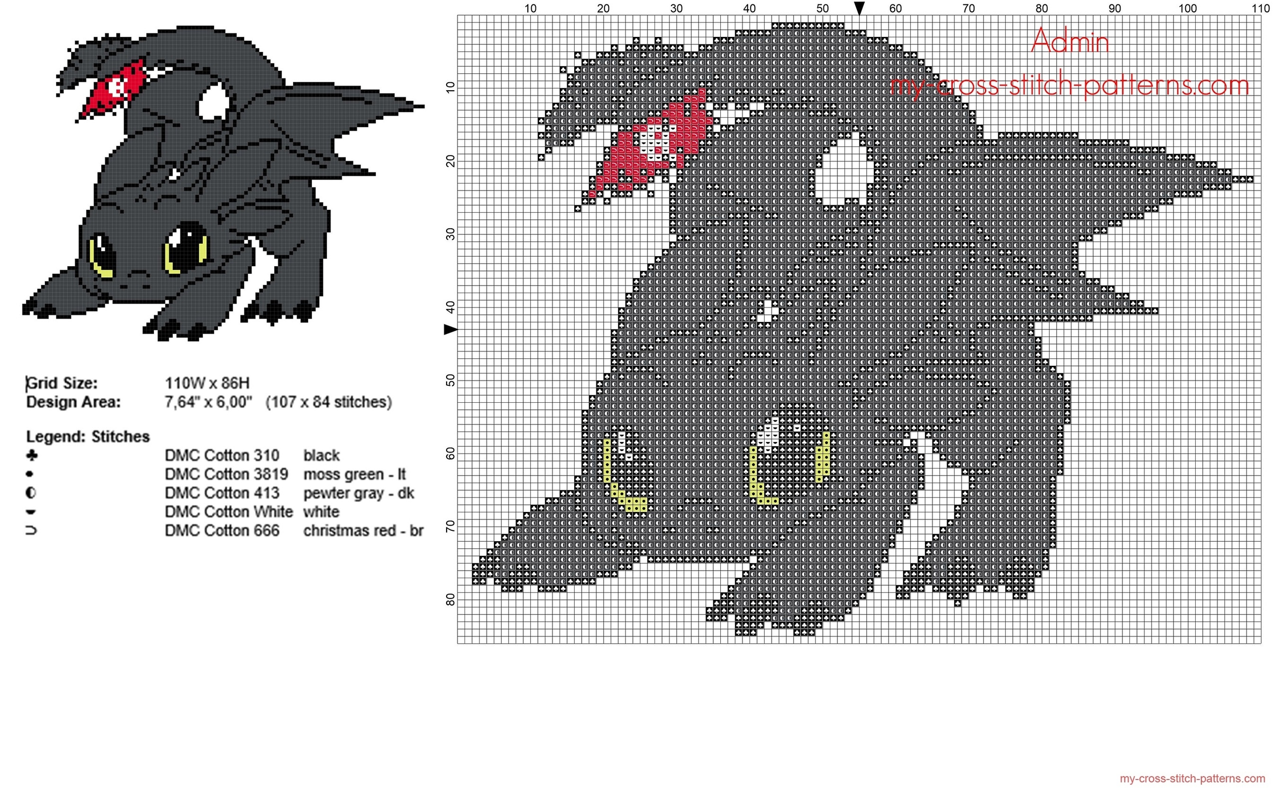 Toothless Dragon Trainer How To Train Your Dragon Free Cross Stitch Pattern Free Cross Stitch Patterns Simple Unique Alphabets Baby