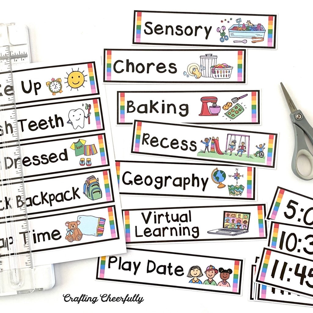 Free Printable Picture Schedule Cards